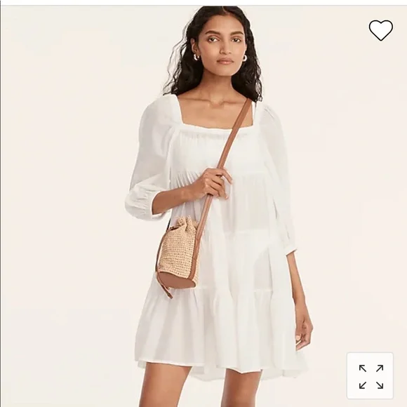 J. Crew | Other | Puff Sleeve Cotton Voile Beach Dress | Poshmark